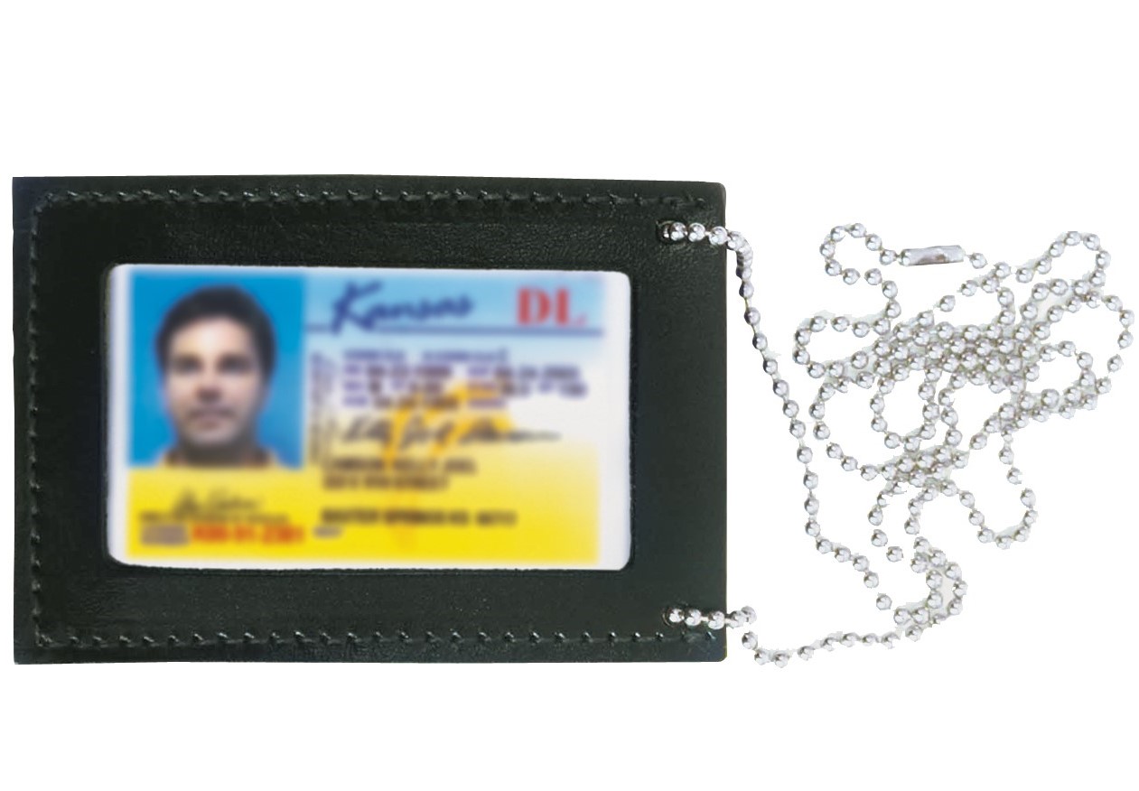 I.D./BADGE HOLDER WITH CHAIN - Click Image to Close